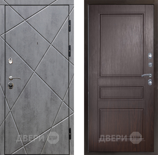 Входная металлическая Дверь Престиж Лучи Классика Венге в Протвино