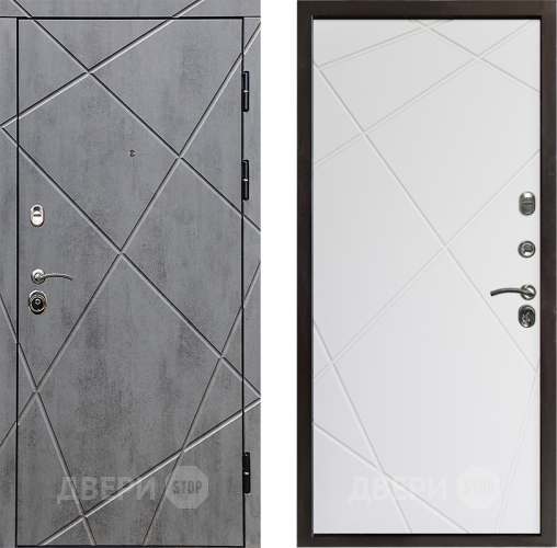 Дверь Престиж Лучи Лучи Бетон белый в Протвино