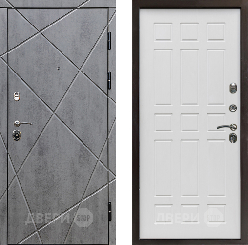 Входная металлическая Дверь Престиж Лучи Спарта Белое дерево в Протвино