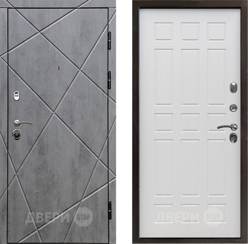 Входная металлическая Дверь Престиж Лучи Спарта Лиственница белая в Протвино