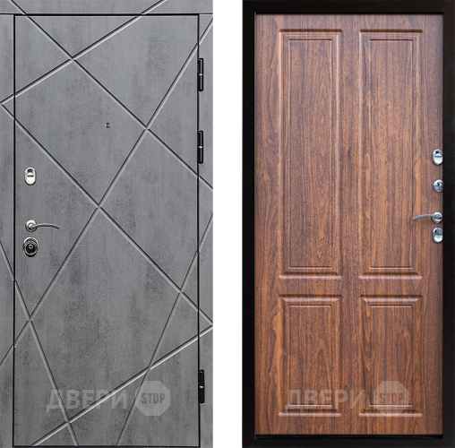 Входная металлическая Дверь Престиж Лучи Премиум Орех светлый в Протвино