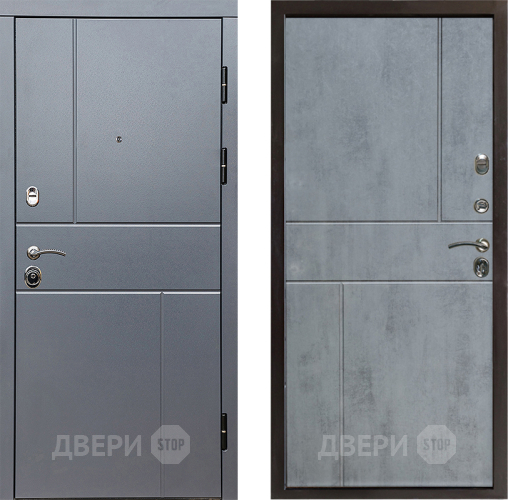 Входная металлическая Дверь Престиж Горизонт Грэй Горизонт Бетон темный в Протвино