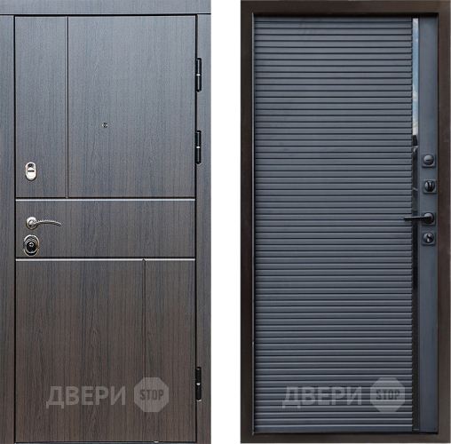 Входная металлическая Дверь Престиж Горизонт Венге Porte Черный кварц в Протвино