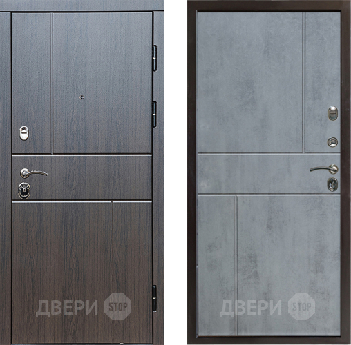 Входная металлическая Дверь Престиж Горизонт Венге Горизонт Бетон темный в Протвино
