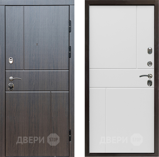 Входная металлическая Дверь Престиж Горизонт Венге Горизонт Бетон белый в Протвино
