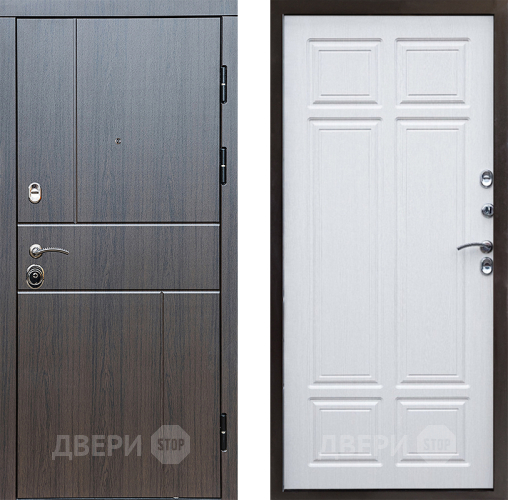 Входная металлическая Дверь Престиж Горизонт Венге Премиум Лиственница белая в Протвино