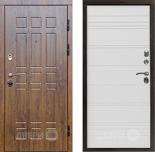 Входная металлическая Дверь Престиж Стандарт Line Белый в Протвино