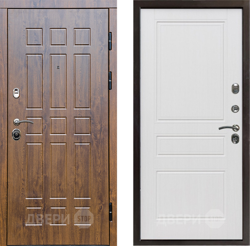 Входная металлическая Дверь Престиж Стандарт Классика Белое дерево в Протвино