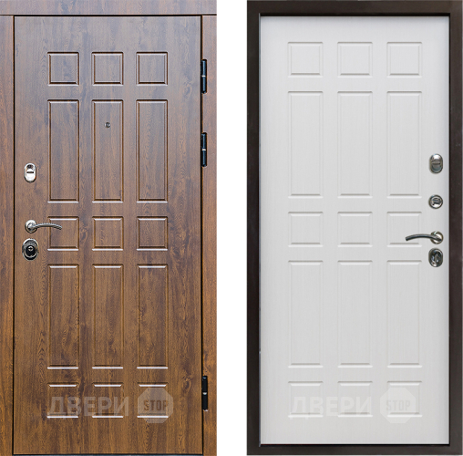 Входная металлическая Дверь Престиж Стандарт Спарта Лиственница белая в Протвино