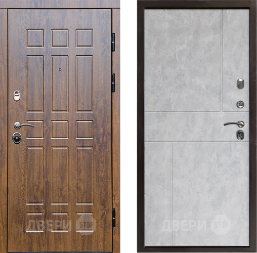 Входная металлическая Дверь Престиж Стандарт Горизонт Бетон светлый в Протвино