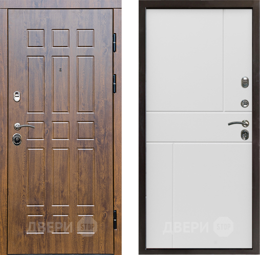 Входная металлическая Дверь Престиж Стандарт Горизонт Бетон белый в Протвино