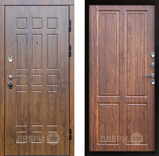 Входная металлическая Дверь Престиж Стандарт Премиум Орех светлый в Протвино