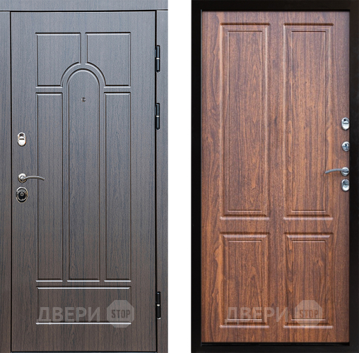 Входная металлическая Дверь Престиж Арка Премиум Орех светлый в Протвино