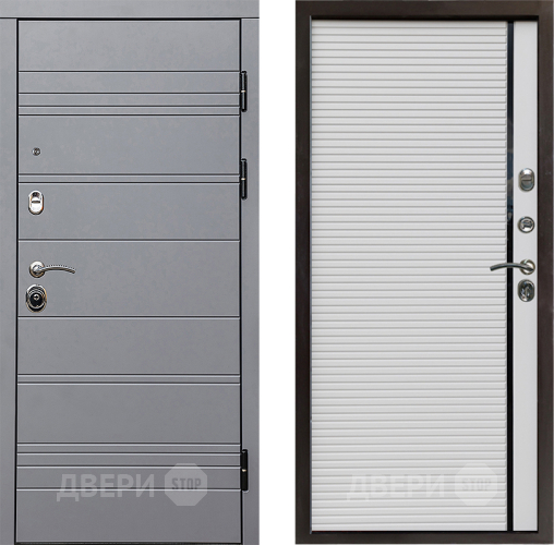 Входная металлическая Дверь Престиж Линия Грэй Porte Белый в Протвино