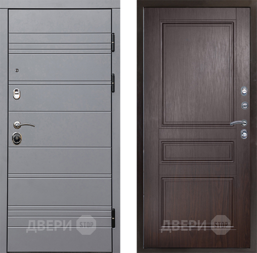 Входная металлическая Дверь Престиж Линия Грэй Классика Венге в Протвино