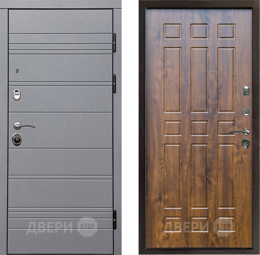Входная металлическая Дверь Престиж Линия Грэй Спарта Дуб в Протвино
