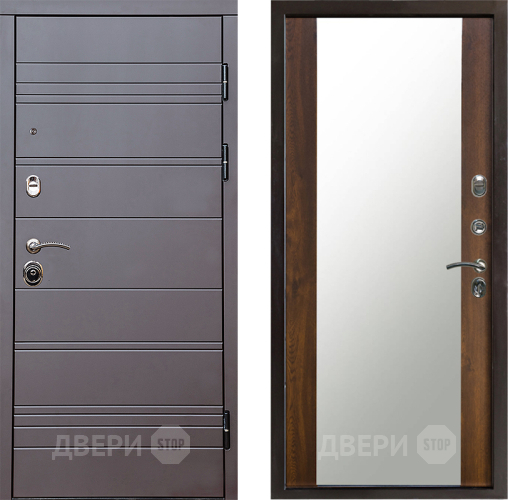 Дверь Престиж Линия Браун Зеркало Дуб в Протвино