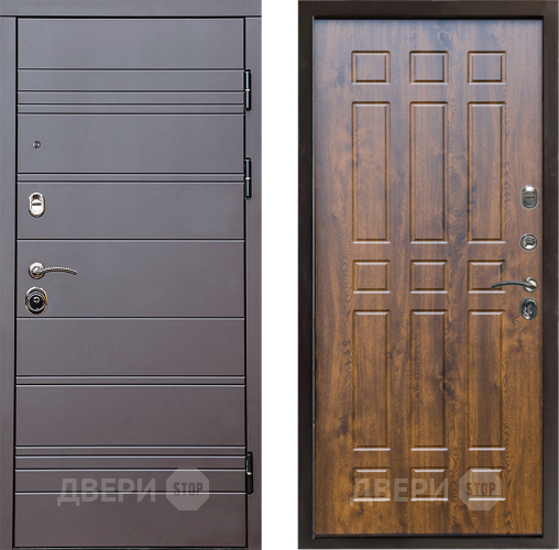 Входная металлическая Дверь Престиж Линия Браун Спарта Дуб в Протвино