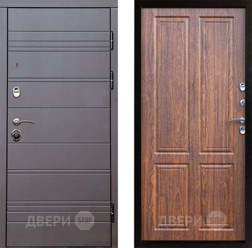 Входная металлическая Дверь Престиж Линия Браун Премиум Орех светлый в Протвино