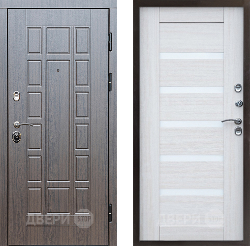 Входная металлическая Дверь Престиж Престиж Царга Лиственница белая в Протвино