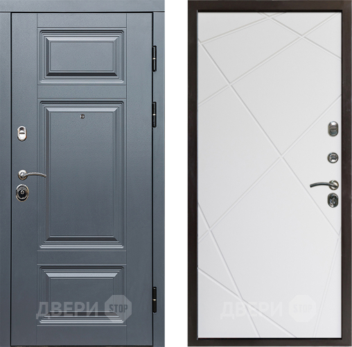 Дверь Престиж Премиум Лучи Бетон белый в Протвино