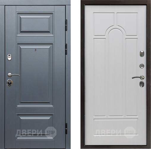 Входная металлическая Дверь Престиж Премиум Арка Лиственница белая в Протвино