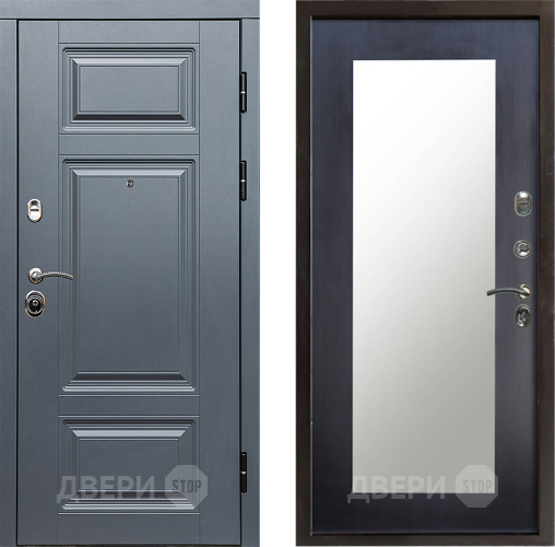 Входная металлическая Дверь Престиж Премиум Зеркло Пастораль Венге в Протвино