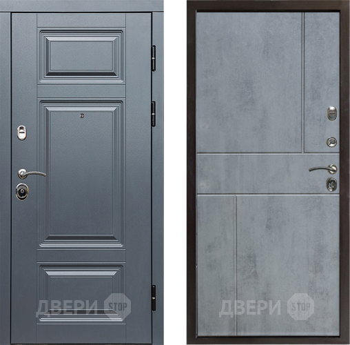 Входная металлическая Дверь Престиж Премиум Горизонт Бетон темный в Протвино
