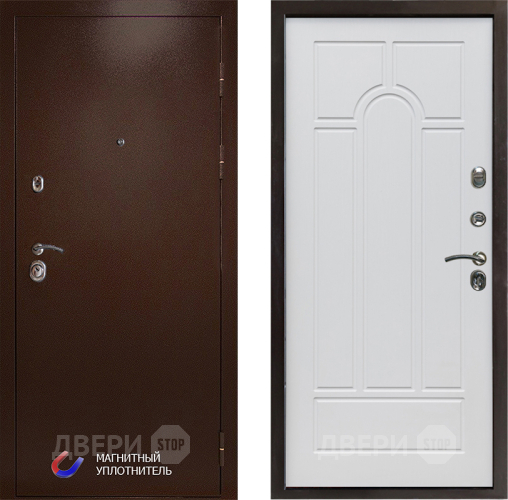 Дверь Престиж Медь Арка Белое дерево в Протвино