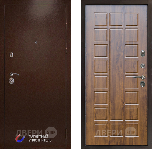 Входная металлическая Дверь Престиж Медь Престиж Дуб в Протвино