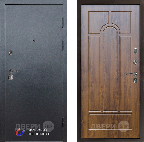 Входная металлическая Дверь Престиж Графит Арка Дуб в Протвино