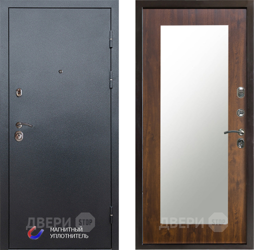 Дверь Престиж Графит Зеркло Пастораль Дуб в Протвино