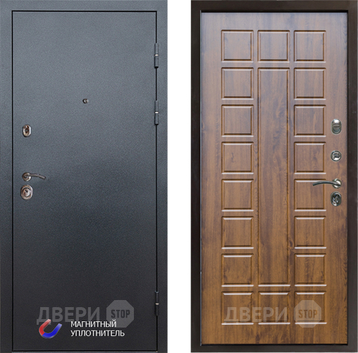 Входная металлическая Дверь Престиж Графит Престиж Дуб в Протвино
