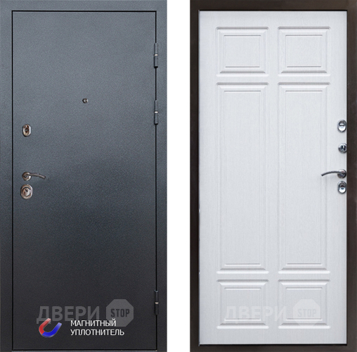 Входная металлическая Дверь Престиж Графит Премиум Лиственница белая в Протвино