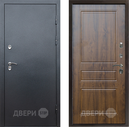 Входная металлическая Дверь Престиж TERMO с терморазрывом Снегирь Серебро Классика Дуб в Протвино