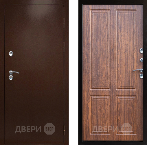 Дверь Престиж TERMO с терморазрывом Снегирь Медь Премиум Орех светлый в Протвино