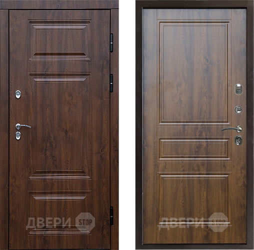 Входная металлическая Дверь Престиж TERMO с терморазрывом Премиум Орех Классика Дуб в Протвино