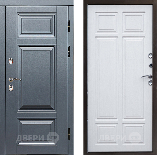 Входная металлическая Дверь Престиж TERMO с терморазрывом Премиум Грэй Премиум Лиственница белая в Протвино
