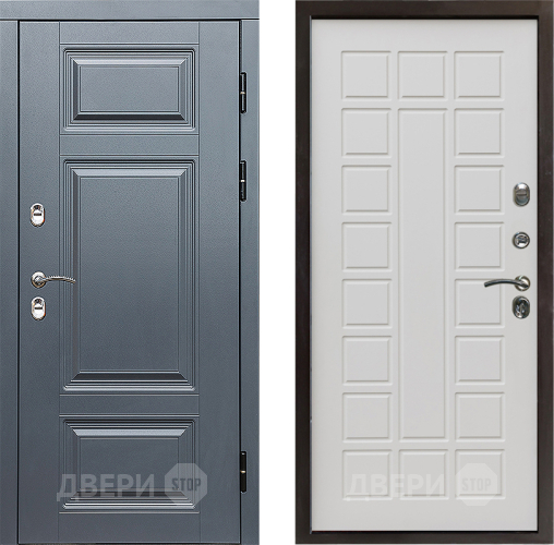 Входная металлическая Дверь Престиж TERMO с терморазрывом Премиум Грэй Престиж Бежевый мат в Протвино