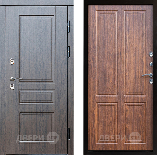 Входная металлическая Дверь Престиж TERMO с терморазрывом Классика Премиум Орех светлый в Протвино