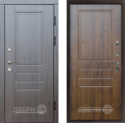 Входная металлическая Дверь Престиж TERMO с терморазрывом Классика Классика Дуб в Протвино