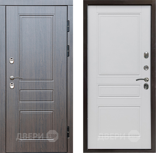 Входная металлическая Дверь Престиж TERMO с терморазрывом Классика Классика Белый матовый в Протвино