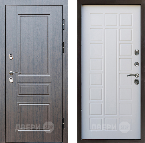 Входная металлическая Дверь Престиж TERMO с терморазрывом Классика Престиж Белое дерево в Протвино