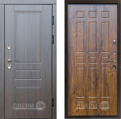 Входная металлическая Дверь Престиж TERMO с терморазрывом Классика Спарта Дуб в Протвино