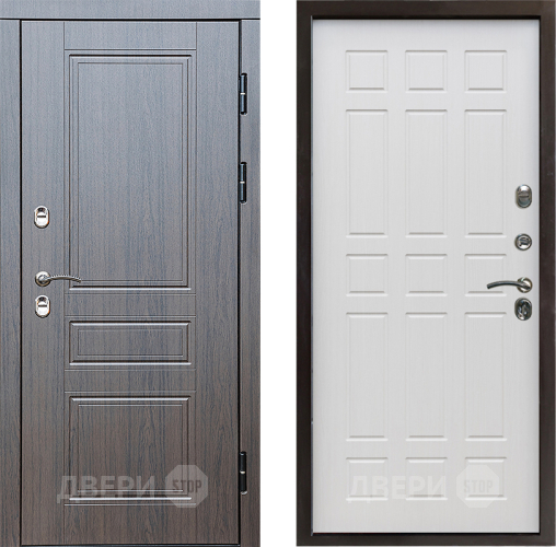 Входная металлическая Дверь Престиж TERMO с терморазрывом Классика Спарта Лиственница белая в Протвино