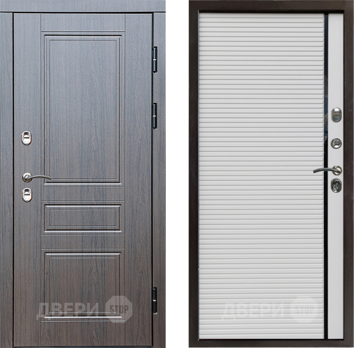 Входная металлическая Дверь Престиж TERMO с терморазрывом Классика Porte Белый в Протвино