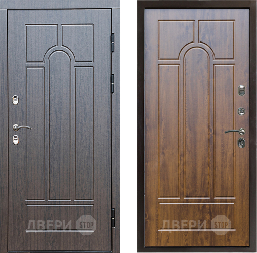 Входная металлическая Дверь Престиж TERMO с терморазрывом Арка Арка Дуб в Протвино