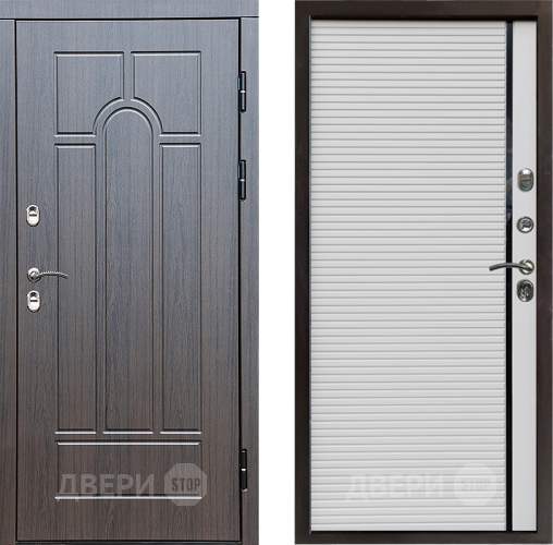 Входная металлическая Дверь Престиж TERMO с терморазрывом Арка Porte Белый в Протвино