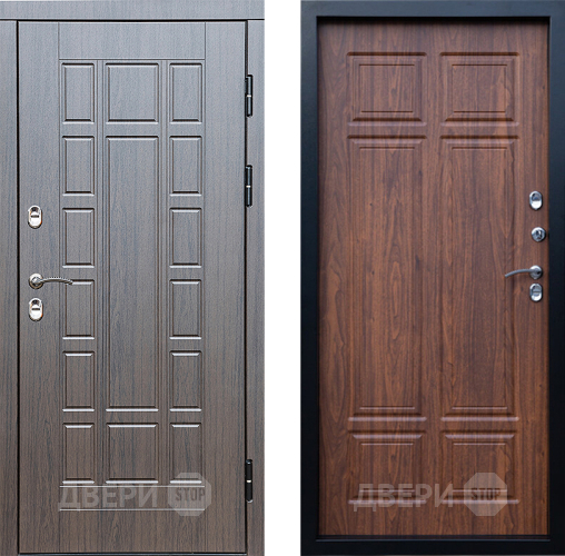 Входная металлическая Дверь Престиж TERMO с терморазрывом Престиж Премиум Орех темный в Протвино