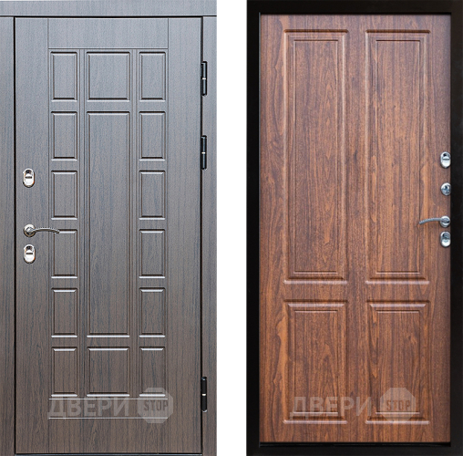 Входная металлическая Дверь Престиж TERMO с терморазрывом Престиж Премиум Орех светлый в Протвино